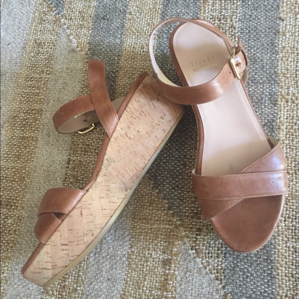 💫SOLD💫Stuart Weitzman Platform Cork Sandals 6.5